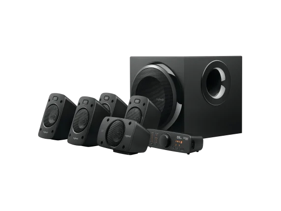 Photo 1 of Logitech Z906 5.1 Surround Sound Speaker System - THX, Dolby Digital and DTS Digital Certified - Black
