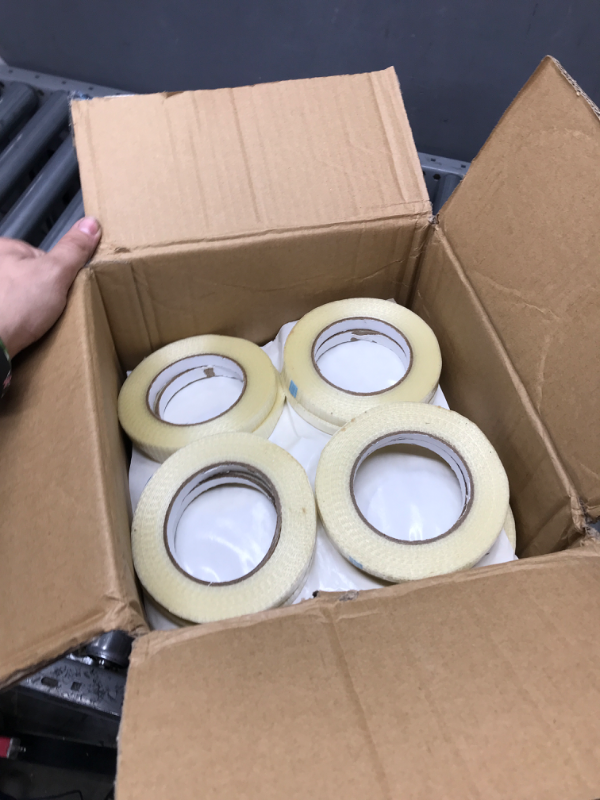 Photo 2 of Bi-Directional Fiberglass Reinforced Filament Tape, Strapping Tape, for Heavy Duty Packing, Steel Bundling, Wrapping, Palletizing 1" x 55yards (36 Rolls per case)