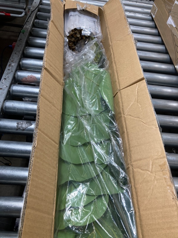 Photo 1 of CROSOFMI Artificial Mini Fiddle Leaf Fig Tree 37 Inch Fake Ficus Lyrata Plant with 32 Leaves Faux Plants in White Pot for Indoor House Home Office Modern Decoration Perfect Housewarming Gift 1 37 Inch