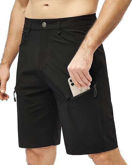 Photo 1 of MELOO Men's Hiking Cargo Shorts - Quick Dry Golf Outdoor Casual Shorts Lightweight Climbing Fishing Travel Pockets
M
