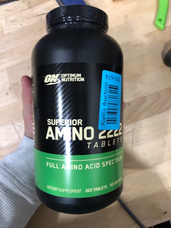 Photo 2 of  exp 08/25 Optimum Nutrition Superior Amino 2222 Tablets, 320 Count