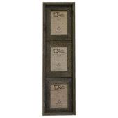 Photo 1 of ABSWHLM 5x7 Hanging Picture Frames Rustic Solid Wood Photo Frames 3 Opening Picture Frame Display 4x6 Pictures with Mat or 5x7 Pictures Without Mat, Weathered Black