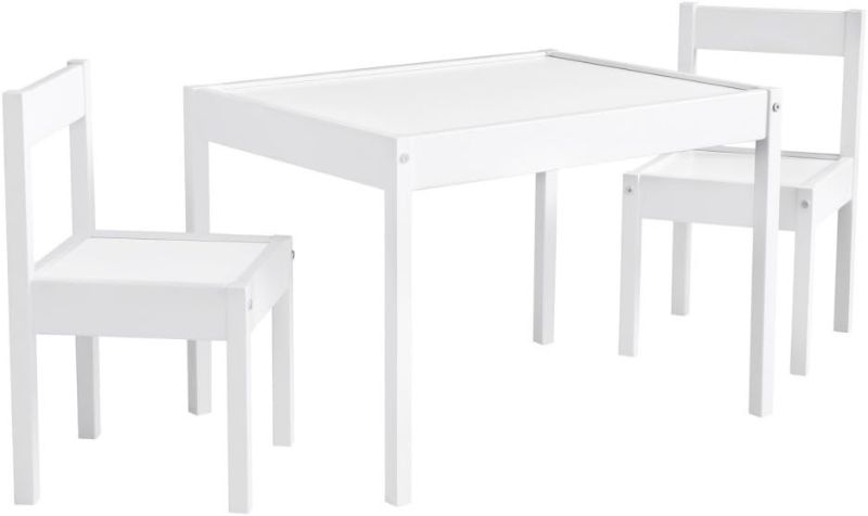 Photo 1 of Baby Relax Hunter 3 Piece Kiddy Table and Chair Set, White
