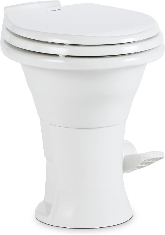Photo 1 of 
Dometic 310 Standard Toilet - Oblong Shape, Lightweight and Efficient with Pressure-Enhanced Flush, White Perfect for Modern RVs
Color:White
Size:Standard Height
Style:Toilet