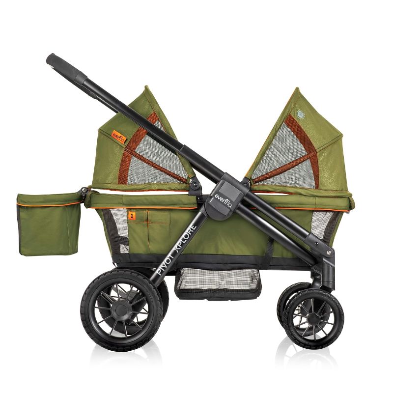 Photo 1 of 
Evenflo Pivot Xplore All-Terrain Stroller Wagon (Ranger Green)
Color:Ranger
Configuration:Stroller Wagon