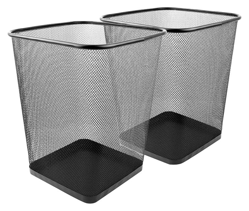 Photo 1 of Greenco Mesh Wastebasket Trash Can Square 6 Gallon  1 PC 