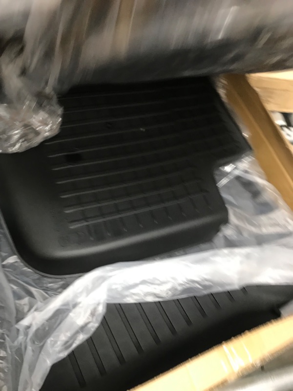 Photo 1 of SUPER LINER All Weather Floor Mats for Tesla Model Y 5-Seat 2021 2022 2023 Custom Fit TPE Car Floor Mats Cargo Liner Rear Cargo Tray Trunk Interior Accessories (Does NOT fit 7-Seat)