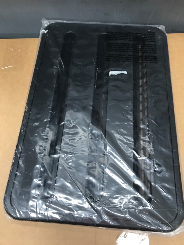 Photo 2 of DOMETIC 3109349.065 Refrigerator Upper/Lower Plastic Side-by-Side Vent - Black