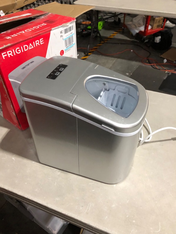 Photo 5 of **PARTS ONLY, NON-REFUNDABLE**
Frigidaire 26 lbs. Freestanding Ice Maker in Silver