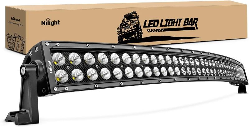 Photo 2 of Nilight LED Light Bar 54Inch 312W Curved Spot Flood Combo Led Off Road Lights with 12V 12AWG Wiring Harness Kit-1 Lead , 2 Years Warranty