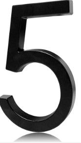 Photo 1 of ***THREE NUMBER: 558***
6''House Numbers-Usumairu Address Numbers for Houses,Floating House Numbers for Outside with Mounting Kit,Modern 3D Shadow Black Metal Address Numbers and Signs for Door&Garden&Mailbox&Hotel-5 Black 5