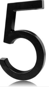 Photo 1 of ***FOUR NUMBER: 558***
6''House Numbers-Usumairu Address Numbers for Houses,Floating House Numbers for Outside with Mounting Kit,Modern 3D Shadow Black Metal Address Numbers and Signs for Door&Garden&Mailbox&Hotel-5 Black 