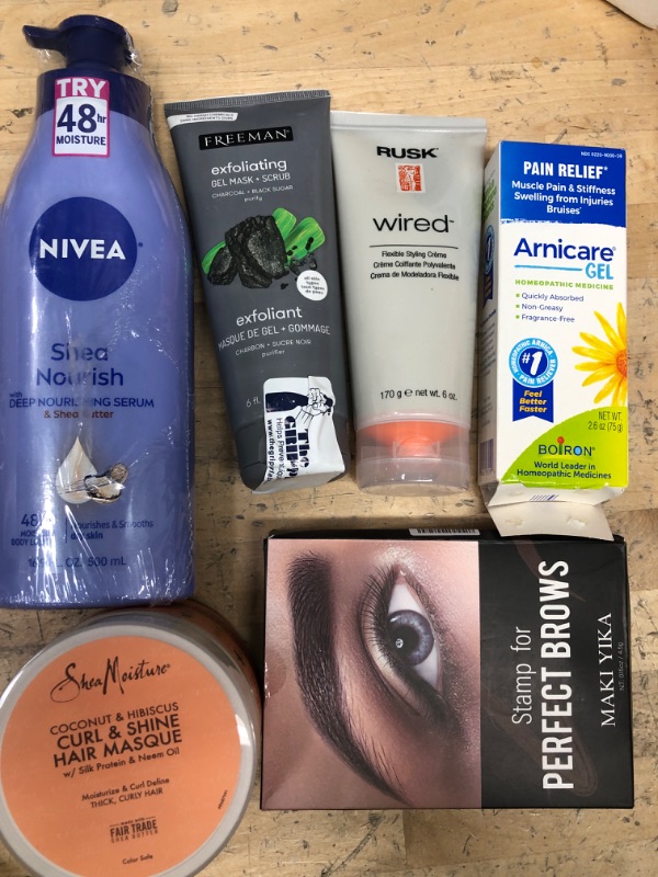 Photo 1 of 6 ASSORTED HEALTH/BEAUTY  ITEMS LOTION, HAIR PRODUCT, AND MORE