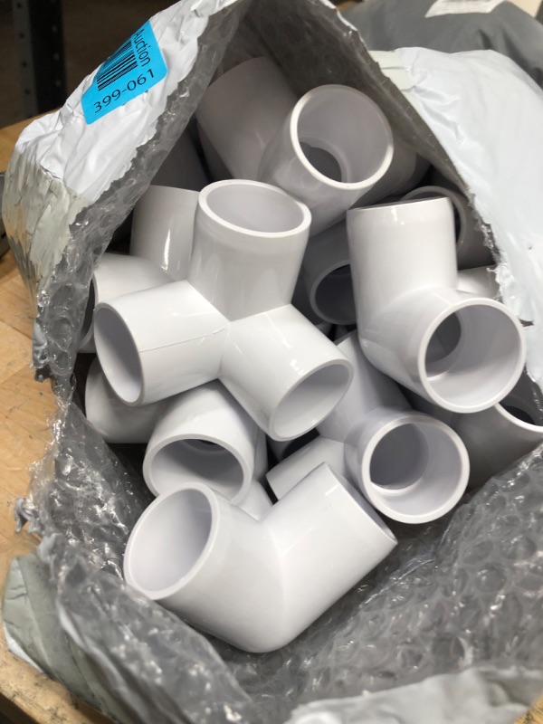 Photo 2 of 24Pack PVC Elbow Fittings, 3/4 Inch 3 Way PVC Pipe Fitting connectors for SCH40 PVC Pipe, PVC Pipe Tee Corner Fitting- Build Heavy Duty PVC Furniture,3 Way PVC Pipe Joint
