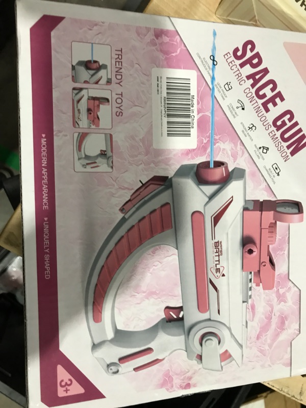 Photo 1 of Automatic Water Gun Electric Squirt Water Blaster Guns Soaker Squirt Summer Squirt Shooter Gun Toy Water Gun for Girls Outdoor Swimming Beach Water Fighting Toys
