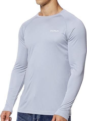 Photo 1 of EZRUN Mens Sun Protection Swim Shirt Lightweight UV Sun Shirts Quick Dry UPF 50+ Fishing Shirts 2XL