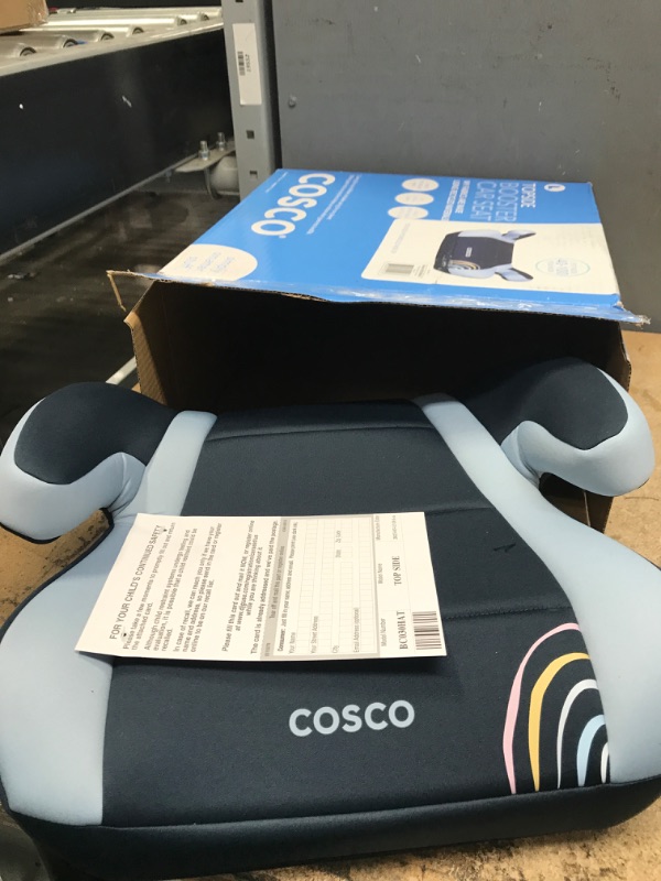 Photo 2 of Cosco Topside Backless Booster Car Seat, Lightweight 40-100 lbs, Rainbow