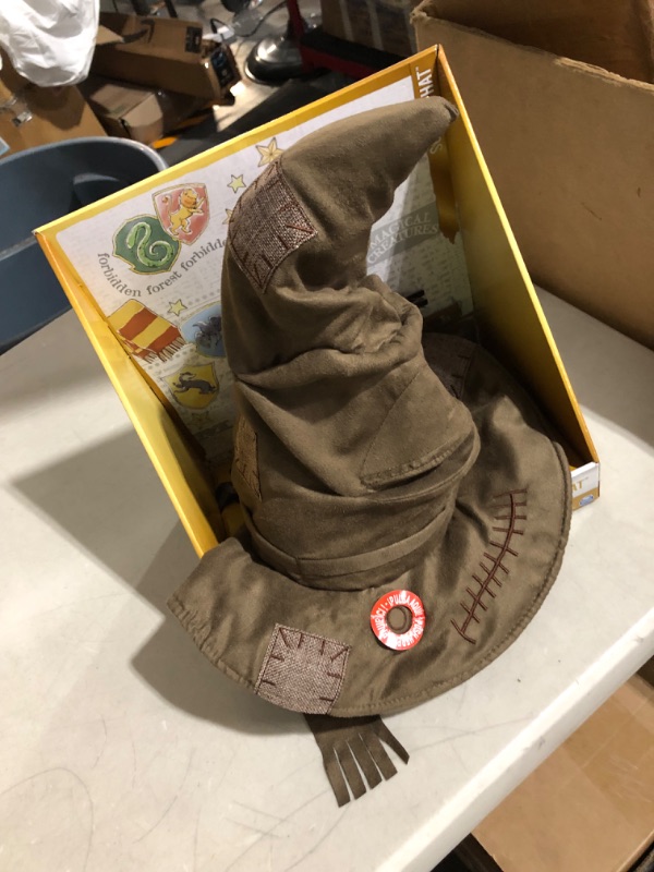 Photo 2 of *Looks New* Wizarding World Harry Potter, Talking Sorting Hat with 15 Phrases for Pretend Play, Kids Toys for Ages 5+