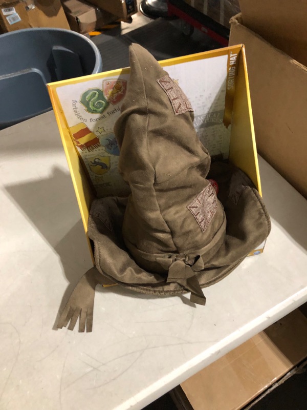 Photo 4 of *Looks New* Wizarding World Harry Potter, Talking Sorting Hat with 15 Phrases for Pretend Play, Kids Toys for Ages 5+