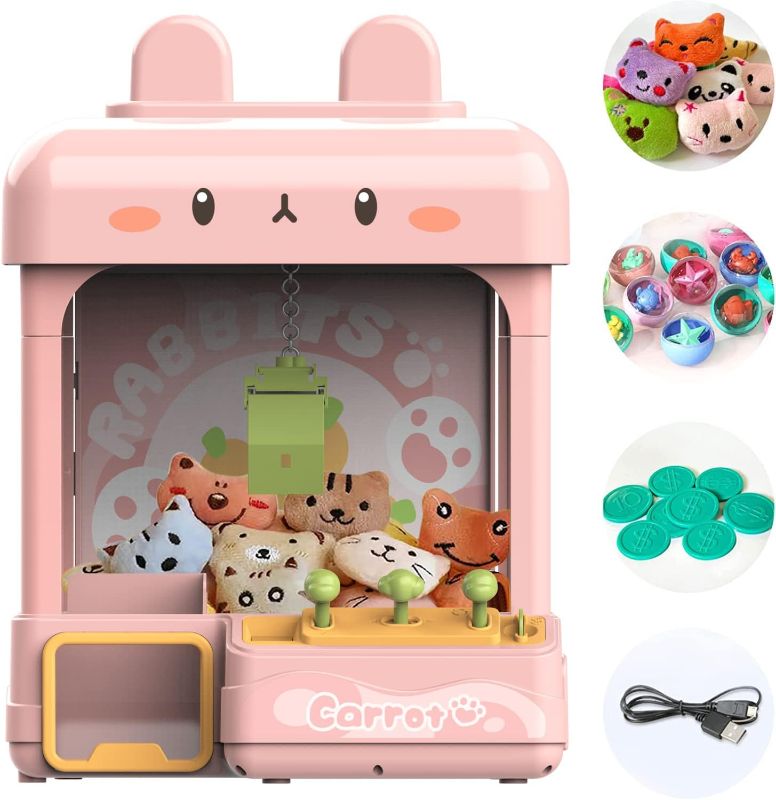 Photo 1 of 
cxjoigxi Mini Claw Machine for Kids Adults with Prizes,Volume Control and 60 Seconds Countdown,2 Power Supply Modes,Candy Gumball Vending Machines Toys for...
