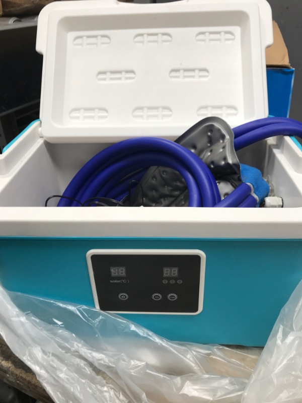 Photo 2 of 
Cold Therapy Machine — Cryotherapy Freeze Kit System — for Post-Surgery Care, ACL, MCL, Swelling, Sprains, and Other Injuries - Wearable, Adjustable Knee..