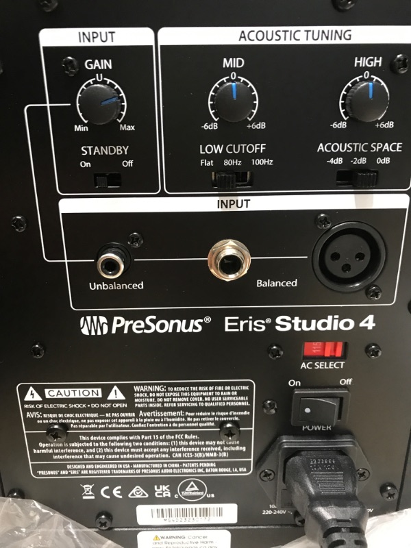 Photo 3 of PreSonus Eris Studio 8 8-inch 2-Way Active Studio Monitors with EBM Waveguide 8" Near Field Studio Monitor 2nd Generation