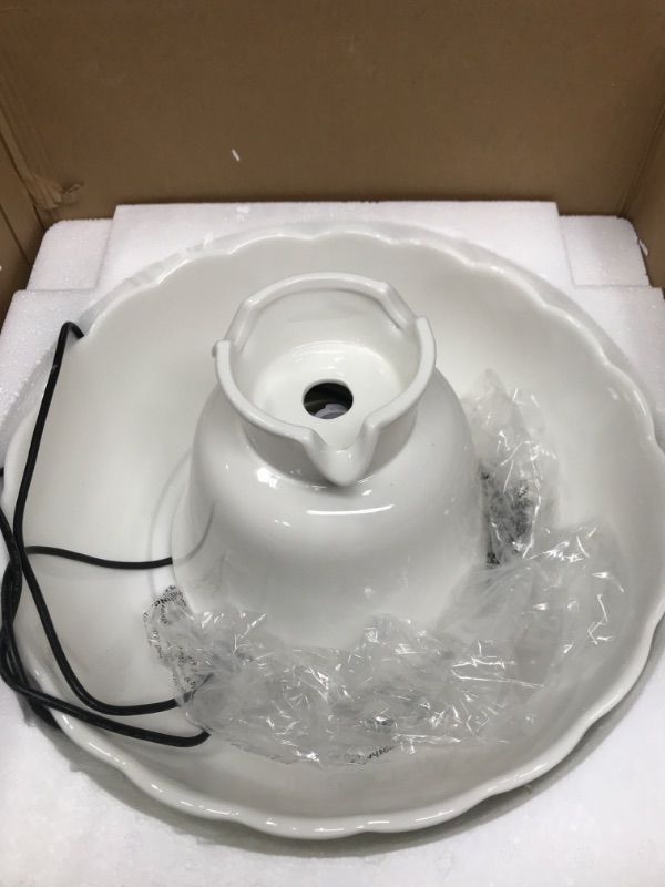 Photo 3 of [READ NOTES]
iPettie Tritone Ceramic Pet Drinking Fountain White