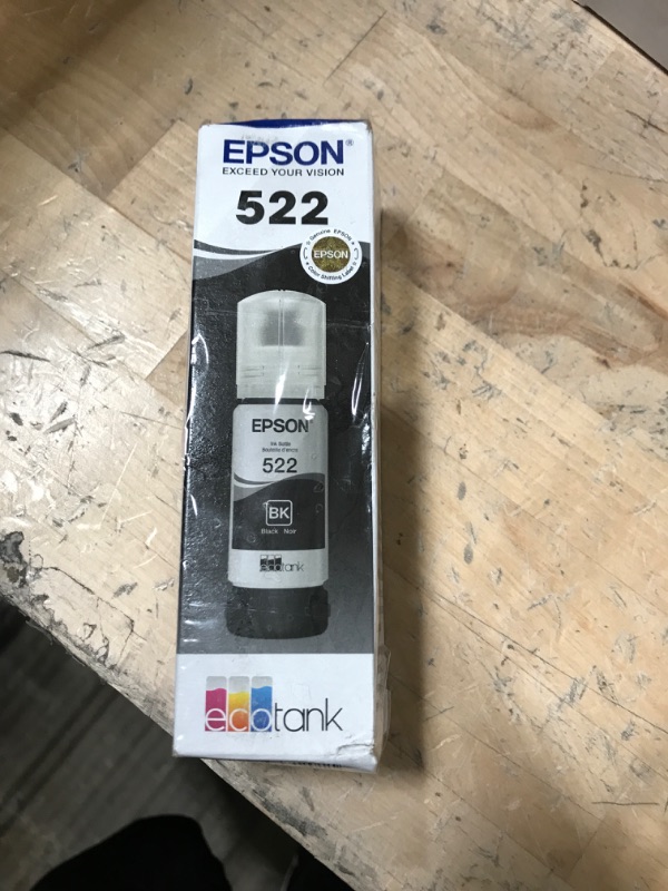 Photo 2 of Epson T522 EcoTank Ink Ultra-high Capacity Bottle Black (T522120-S) for Select EcoTank Printers