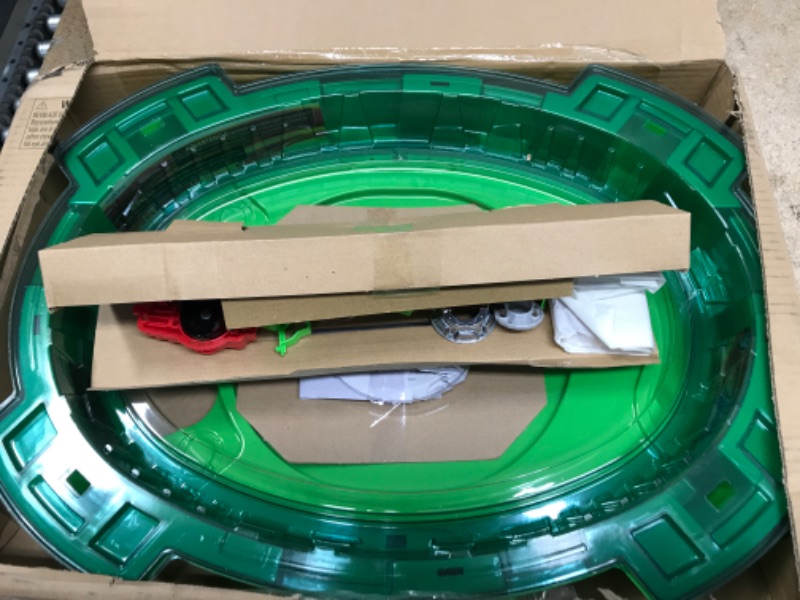 Photo 3 of BEYBLADE Burst QuadDrive Interstellar Drop Battle Set, Set Stadium, 2 Battling Tops and 2 Launchers, Toys for 8 Year Old Boys & Girls & Up