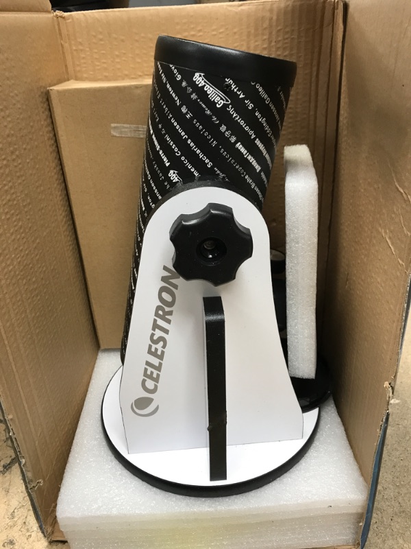 Photo 2 of Celestron – 76mm Classic FirstScope – Compact and Portable Tabletop Dobsonian Telescope – Ideal Telescope for Beginners – Features Notable Astronomers and Scientists – BONUS Astronomy Software Package