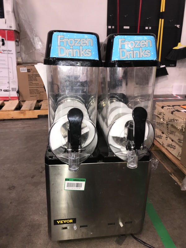 Photo 5 of *PARTS ONLY**MISSING PIECES// TESTED NO POWERS** Kolice Commercial Frozen Beverage Making Machine, ice Slush Machine, 2x12L Tanks Summer Drink Slushie Machine, Restaurant Beverage Equipment
