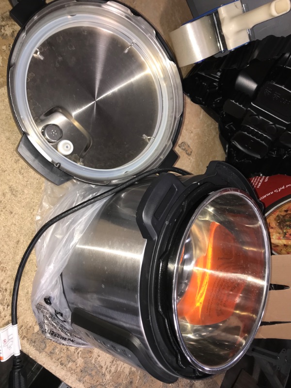 Photo 1 of *USED POWERS ON** Instant Pot Duo Plus 9-in-1 Electric Pressure Cooker, Slow Cooker, Rice Cooker, Steamer, Sauté, Yogurt Maker, Warmer & Sterilizer, Includes App With Over 800 Recipes, Stainless Steel, 6 Quart 6QT Duo Plus