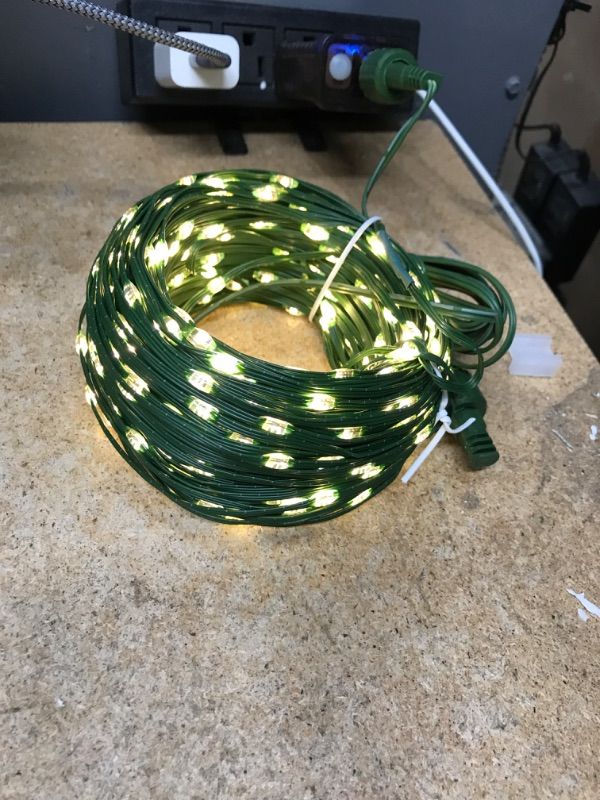 Photo 2 of * used * functional * 
DEVPLY Christmas String Lights Outdoor Indoor - 500 LED 175Ft 9 Modes End to End Plug Xmas Lights 