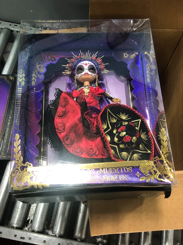 Photo 2 of Rainbow High 2022 Celebration Edition Di­a De Los Muertos Maria Garcia Posable Fashion Collector Doll 11" Celebratory Face Painting & Calavera Purse. Light Up Display & Premium Accessories. Great Gift