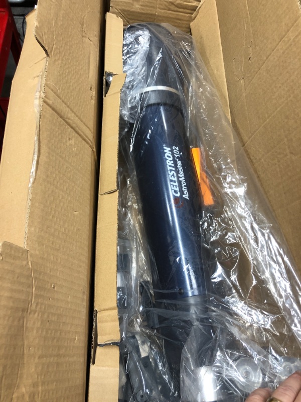 Photo 4 of Celestron 22065 Astro Master 102AZ Refractor Telescope, Blue and Basic Smartphone Adapter 1.25" Capture Your Discoveries, Black