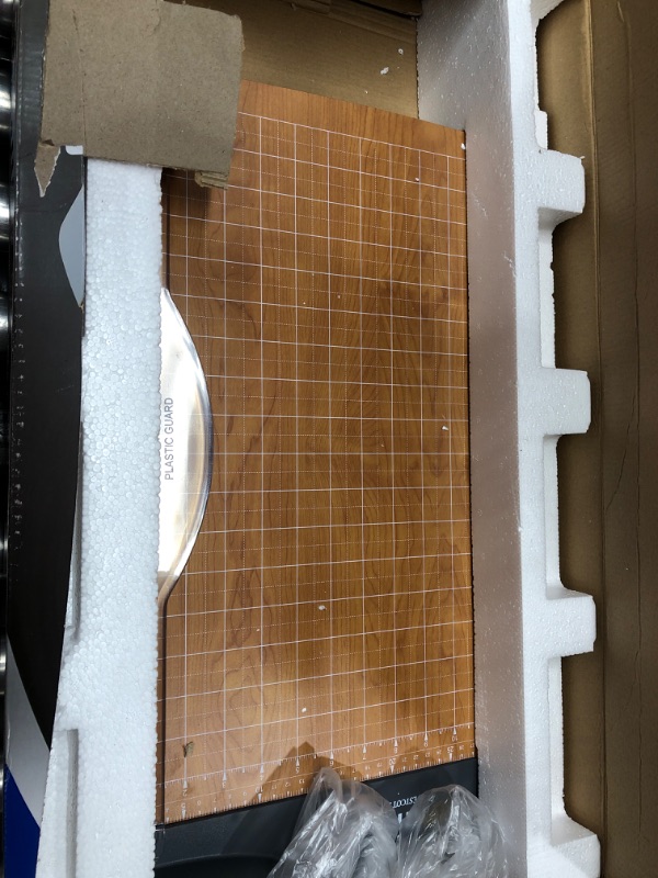 Photo 1 of Westcott 18'' TrimAir Anti-Microbial Wood Guillotine Paper Cutter & Paper Trimmer, 30 Sheet (15108) 18-inch