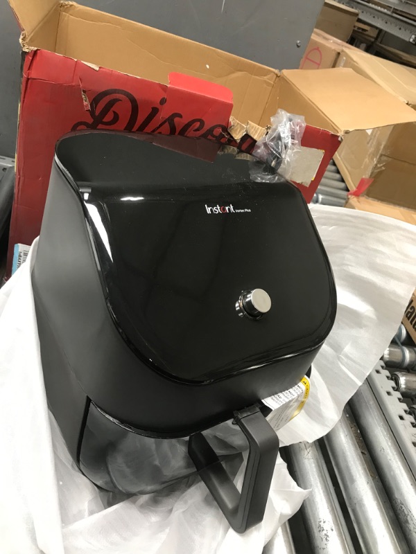 Photo 2 of Instant Vortex Plus 6-Quart Air Fryer Oven, From the Makers of Instant Pot with ClearCook Cooking Window, Digital Touchscreen, App with over 100 Recipes, Single Basket, Black 6QT Vortex Plus