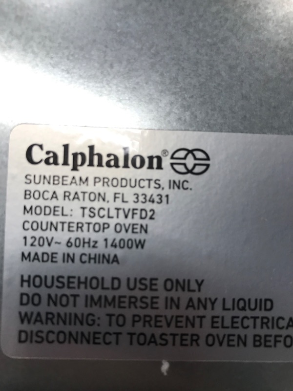 Photo 9 of ***MAJOR DAMAGE - SEE NOTES**
Calphalon® Performance Countertop French Door Air Fryer Oven, 11-in-1