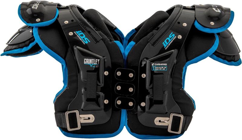 Photo 1 of 
CHAMPRO Gauntlet II Football Shoulder Pads for Junior High and High School Play Ideal for Offensive and Defensive Lineman Positions
Size 2XL