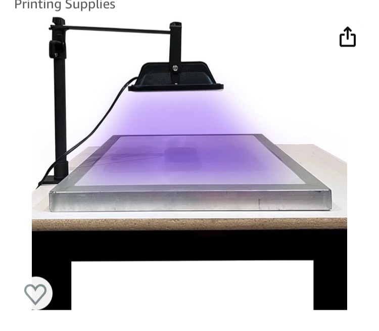 Photo 1 of Screen Print Direct® Exposure Unit 30W UV LED - Photo Emulsion Exposure LED Kit for Screen Printing Screens, UV Screen Printing Light with Adjustable Stand, Screen Printing Supplies