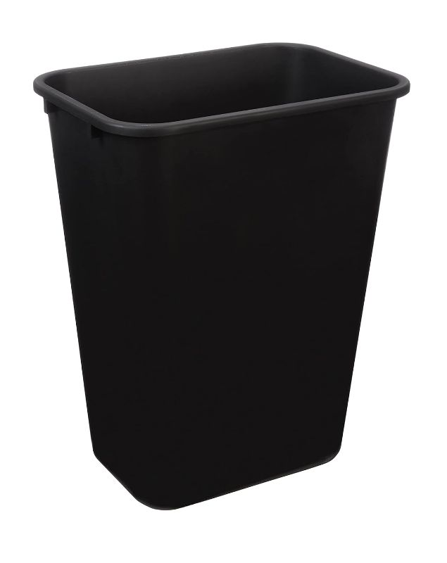 Photo 1 of 
AmazonCommercial 10 Gallon Rectangular Commercial Office Wastebasket, 1 Pack, Black
Size:10 GALLON
Color:BLACK