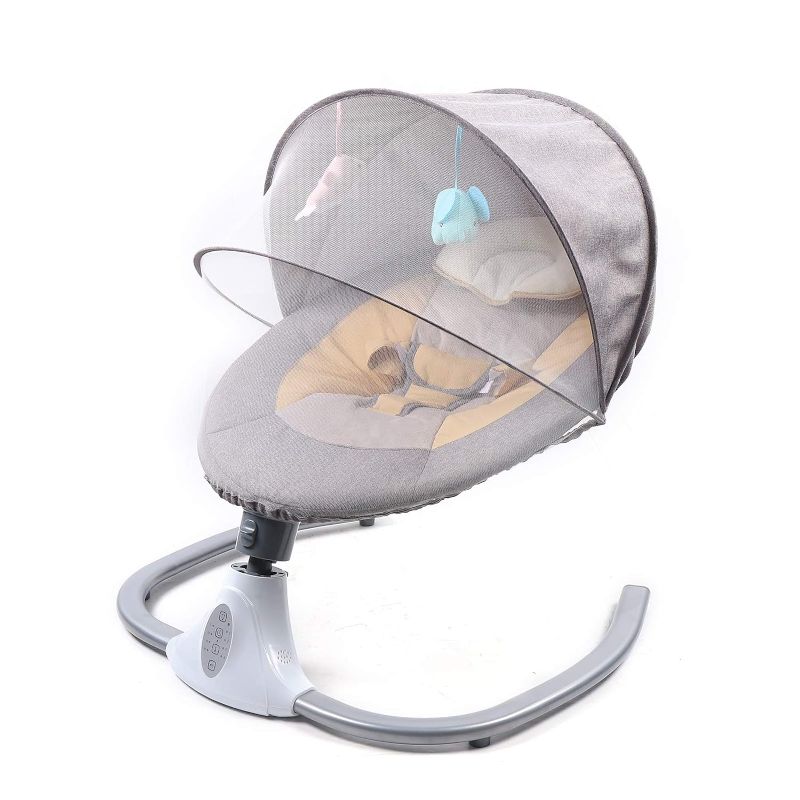 Photo 1 of 
WenDissy Baby Rocking Chair, Electric Baby Swings, 4 Speed Remote Control, USB Baby Bouncer Chair Baby Swings for Infants to Toddler (Gray)
Color:Gray