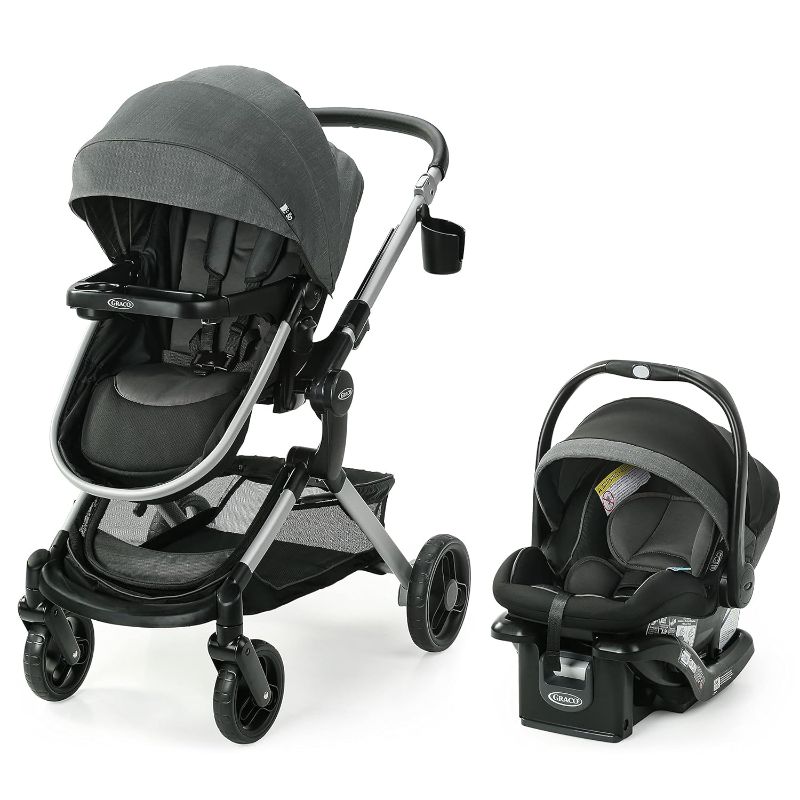 Photo 1 of 
Graco Modes Nest Travel System, Includes Baby Stroller with Height Adjustable Reversible Seat, Pram Mode, Lightweight Aluminum Frame and SnugRide 35 Lite...
Color:Sullivan
Size:2 Piece Set
Style:Nest