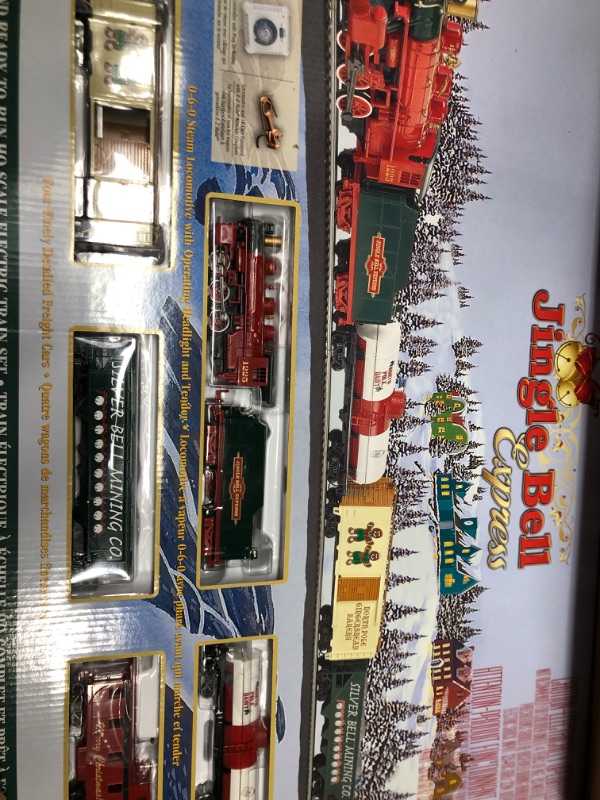 Photo 2 of Bachmann Trains - Jingle Bell Express Ready To Run Electric Train Set - HO Scale