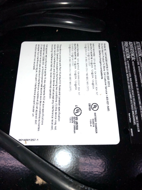 Photo 2 of Schumacher SC1445 250/50/25/10 Amp Manual Wheel Charger with Engine Start & SC1355 Fully Automatic Battery Maintainer - 1.5 Amp, 6/12V - for Car, Power Sport, or Marine Batteries Charger 