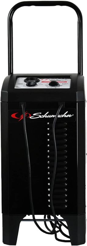 Photo 1 of Schumacher SC1445 250/50/25/10 Amp Manual Wheel Charger with Engine Start & SC1355 Fully Automatic Battery Maintainer - 1.5 Amp, 6/12V - for Car, Power Sport, or Marine Batteries Charger 