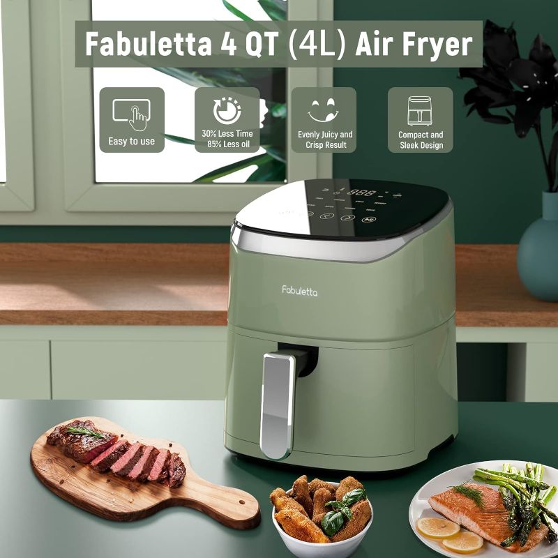 Photo 1 of Fabuletta Air Fryers 4.2QT, 9-in-1 Preset Compact Airfrye