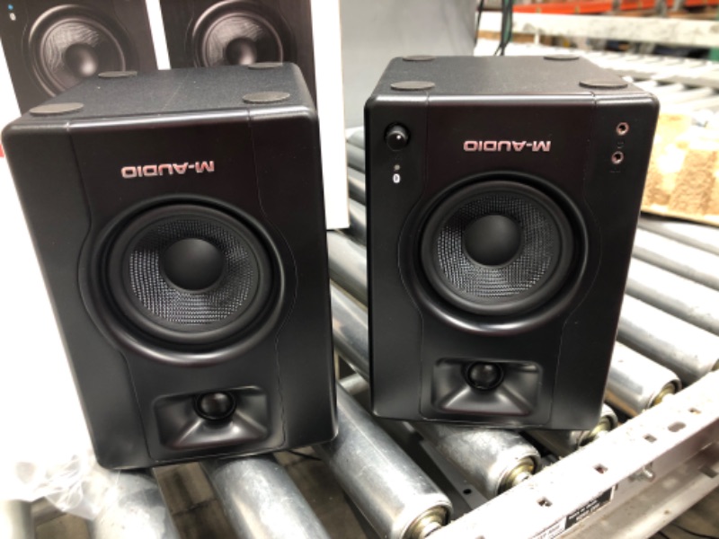 Photo 2 of M-Audio BX4BT 4.5" Bluetooth Studio Monitors, HD PC Speakers for Recording and Multimedia & Marantz Professional MPM-1000 - Studio Recording XLR Condenser Microphone