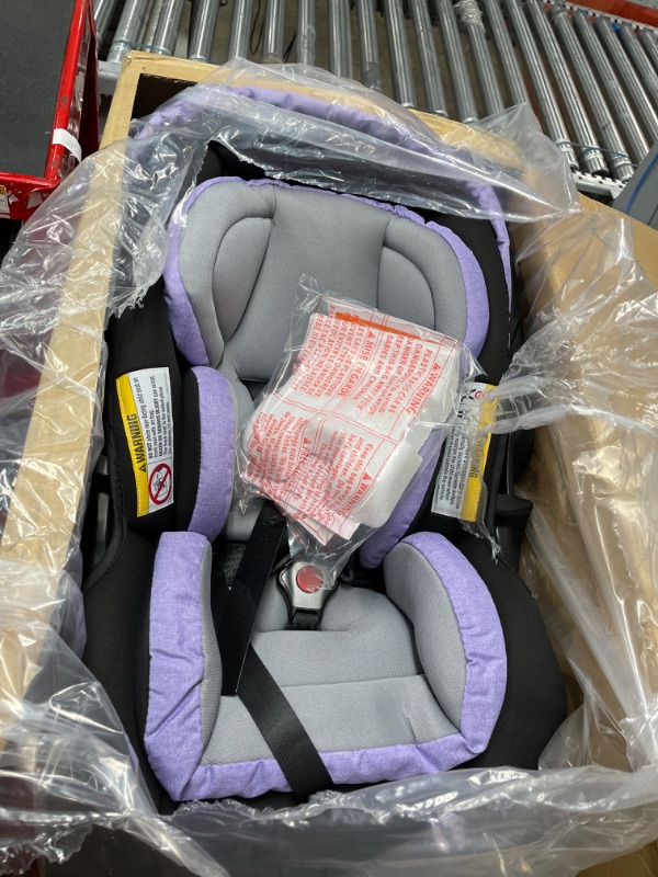 Photo 2 of Baby Trend Secure Snap Tech 35 Infant Car Seat, Lavender Ice 16.5x16.25x28.5 Inch (Pack of 1)