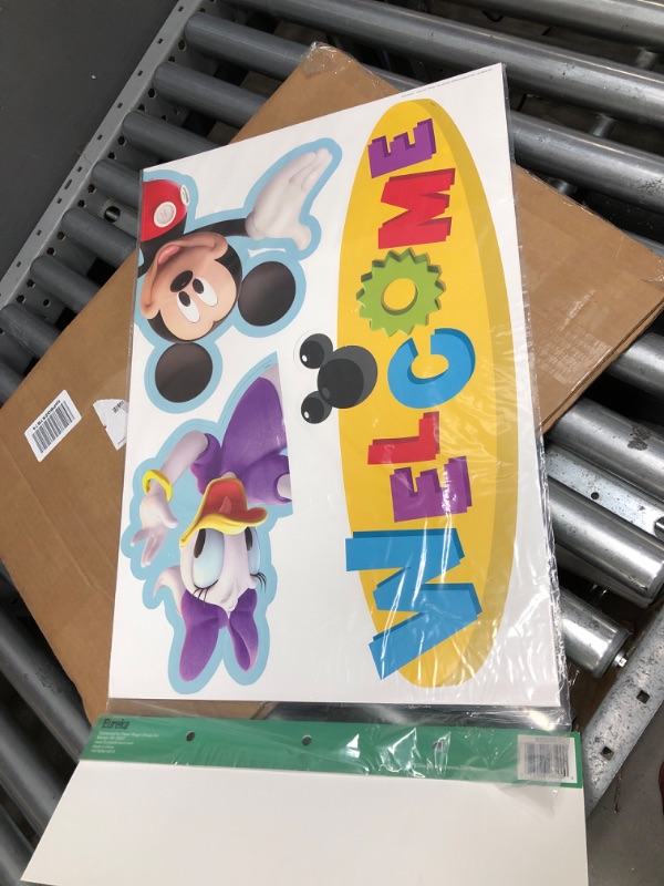 Photo 1 of Eureka 847009 Disney Mickey Mouse Clubhouse Door and Window Go-Around Classroom Decorations for Teachers, 17'' W x 24'' H, Multicolor, 2pcs